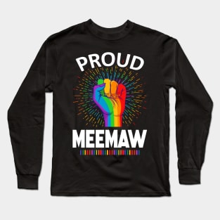 Proud Meemaw Gay Lgbt Long Sleeve T-Shirt